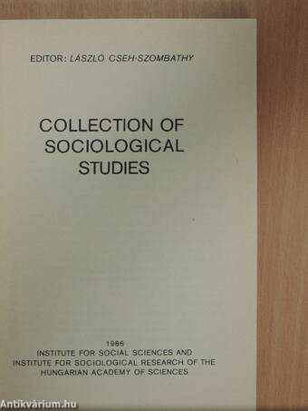 Collection of Sociological Studies