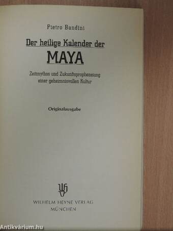 Der heilige Kalender der Maya