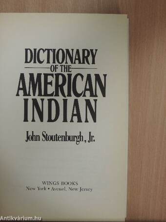 Dictionary of the American Indian