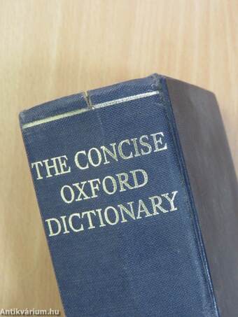 The Concise Oxford Dictionary of Current English