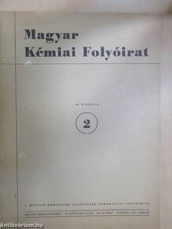 Magyar Kémiai Folyóirat 1953. február