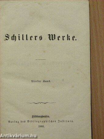 Schillers Werke IV. (gótbetűs)