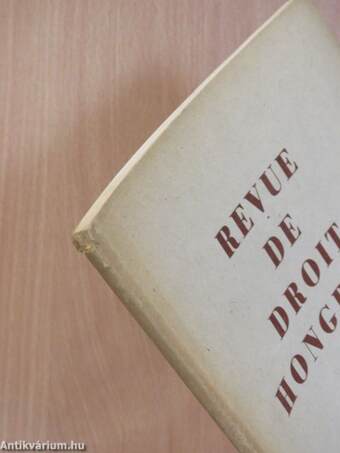 Revue de Droit Hongrois 1961/2.