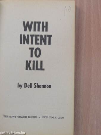 With Intent to Kill