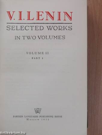 Selected Works in Two Volumes 1-2.