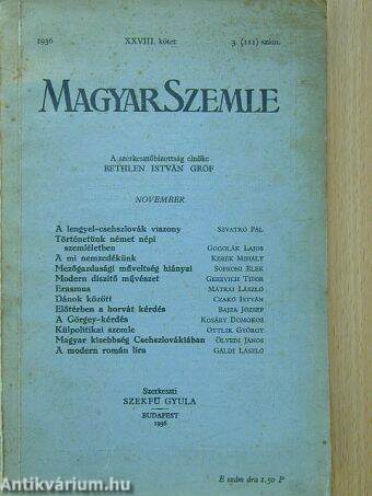 Magyar Szemle 1936. november