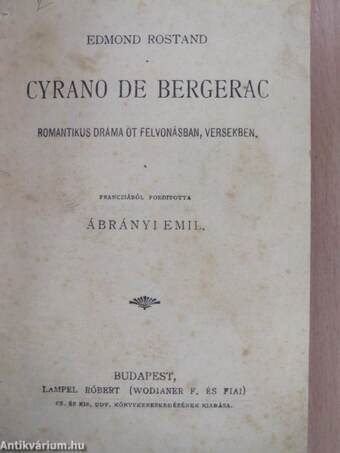 Cyrano de Bergerac/Bánk bán/A demokraták