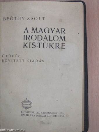 A magyar irodalom kis-tükre