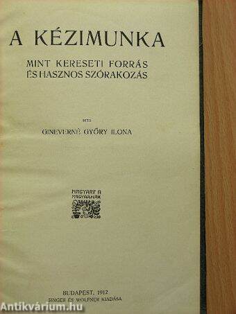 A kézimunka