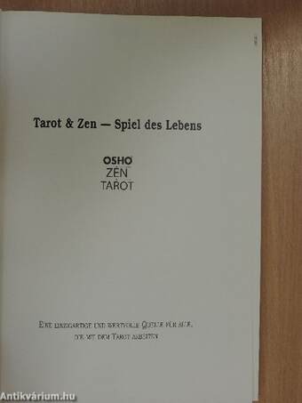 Tarot & Zen - Spiel des Lebens