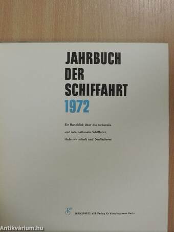 Jahrbuch der Schiffahrt 1972