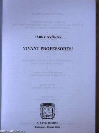 Vivant professores!