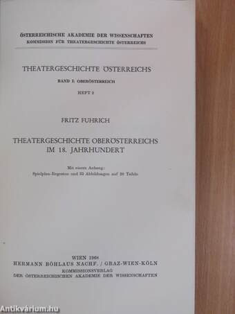 Theatergeschichte Oberösterreichs im 18. Jahrhundert