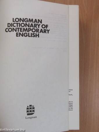 Longman Dictionary of contemporary english