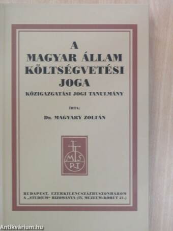 A magyar állam költségvetési joga