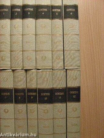 Goethes Werke in zwölf Bänden I-XII.