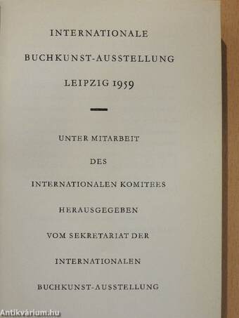 Internationale Buchkunst-Ausstellung Leipzig 1959