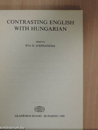 Contrasting English with Hungarian