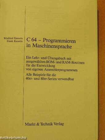 C 64 - Programmieren in Maschinensprache