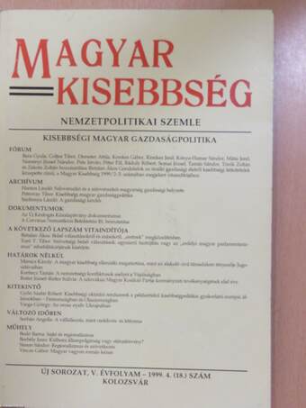 Magyar Kisebbség 1999/4.