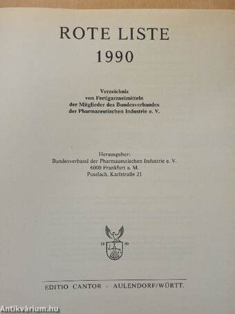 Rote Liste 1990