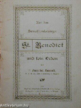 Aus dem Sonettenkranze: St. Benedict und sein Orden (gótbetűs)