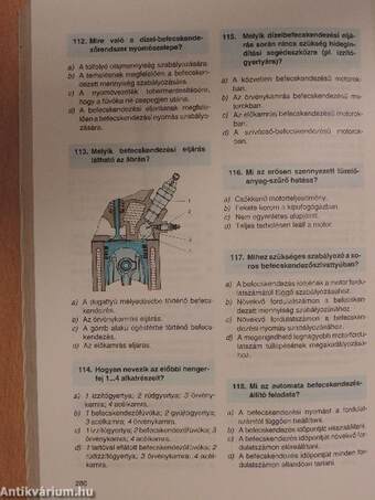 Gépjármű-technikai ellenőrző kérdések