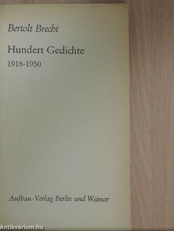 Hundert Gedichte 1918-1950