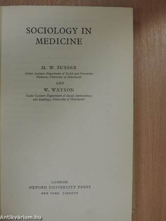 Sociology in Medicine