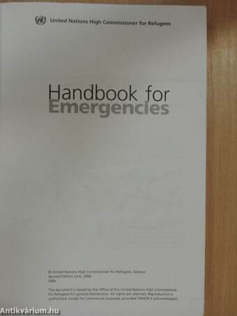 Handbook for Emergencies