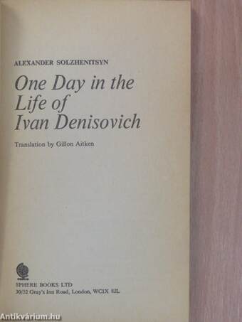 One Day in the Life of Ivan Denisovich