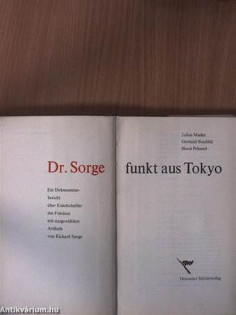 Dr. Sorge funkt aus Tokyo