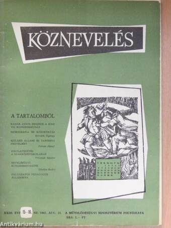 Köznevelés 1967. augusztus 25.