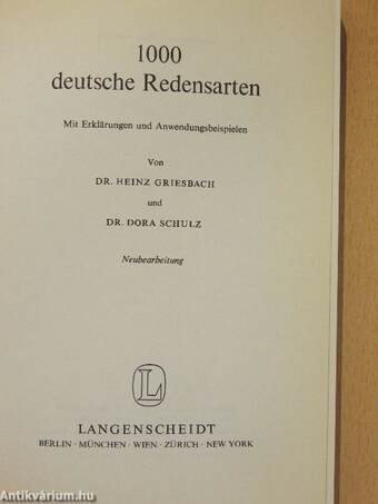 1000 deutsche Redensarten