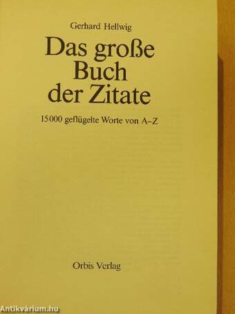 Das große Buch der Zitate