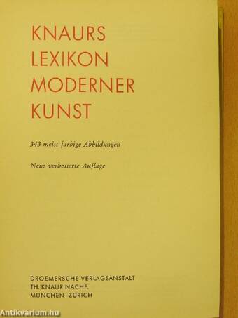 Knaurs Lexikon Moderner Kunst