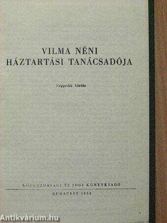 Vilma néni háztartási tanácsadója