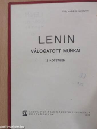 Lenin válogatott munkái III.