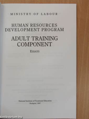 Adult Training Component