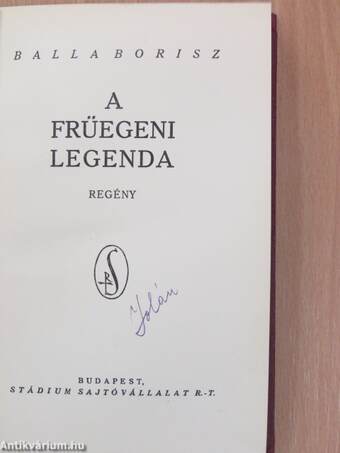 A früegeni legenda