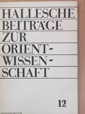 Hallesche Beiträge zur Orientwissenschaft 12.