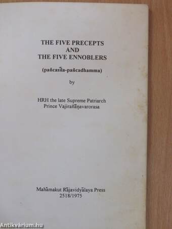 The Five Precepts and the Five Ennoblers