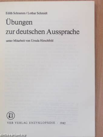 Übungen zur deutschen Aussprache