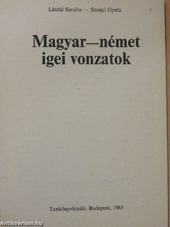 Magyar-német igei vonzatok