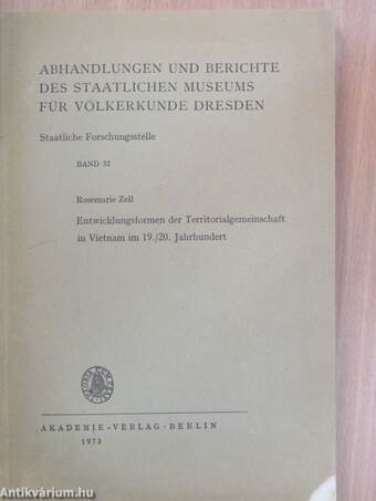 Entwicklungsformen der Territorialgemeinschaft in Vietnam im 19./20. Jahrhundert