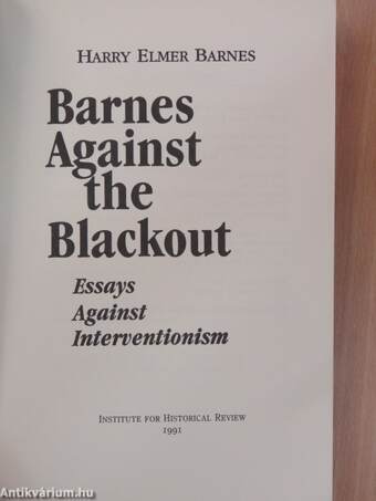 Barnes Against the Blackout