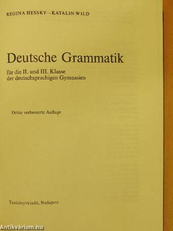 Deutsche Grammatik II-III.