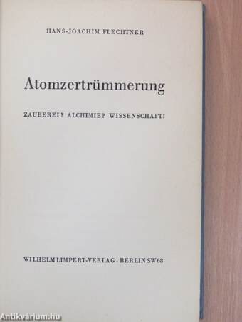 Atomzertrümmerung