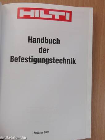 Hilti Handbuch der Befestigungstechnik