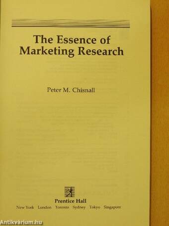 The Essence of Marketing Research